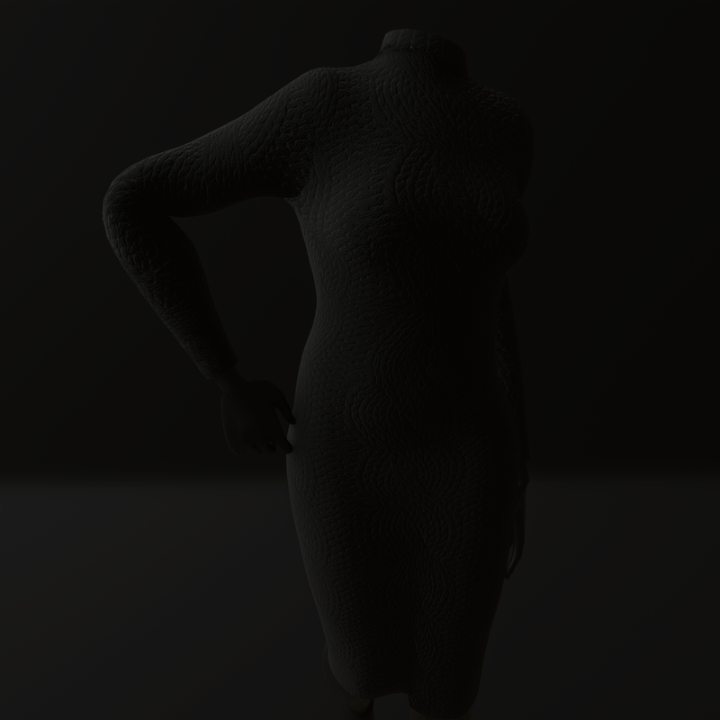 Knitted Dress (TM) Black