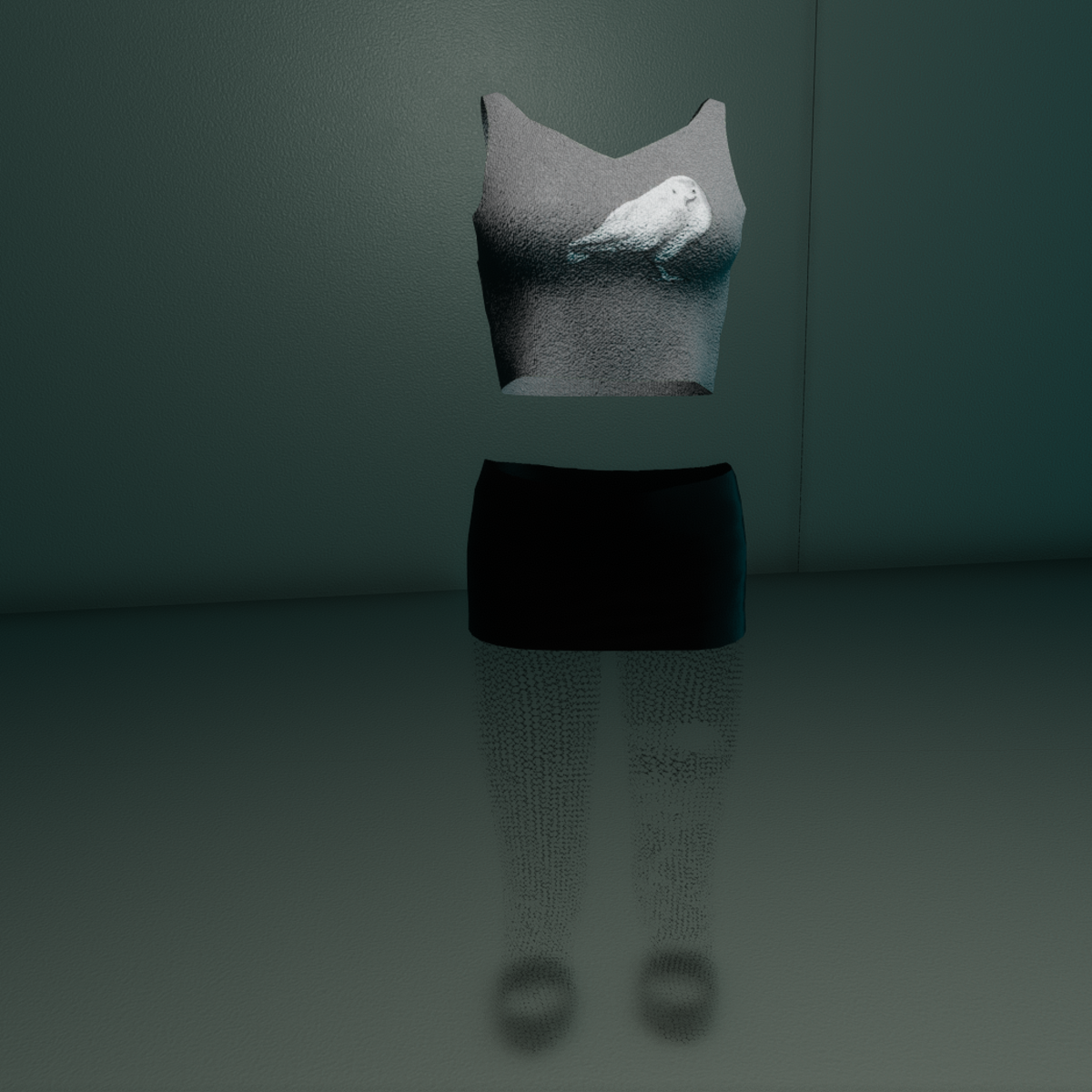 Clubbin Outfit (Grey/Black Crow)