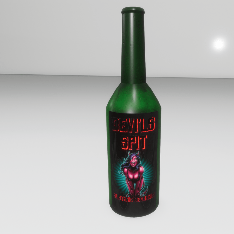 devils spit beer bottle