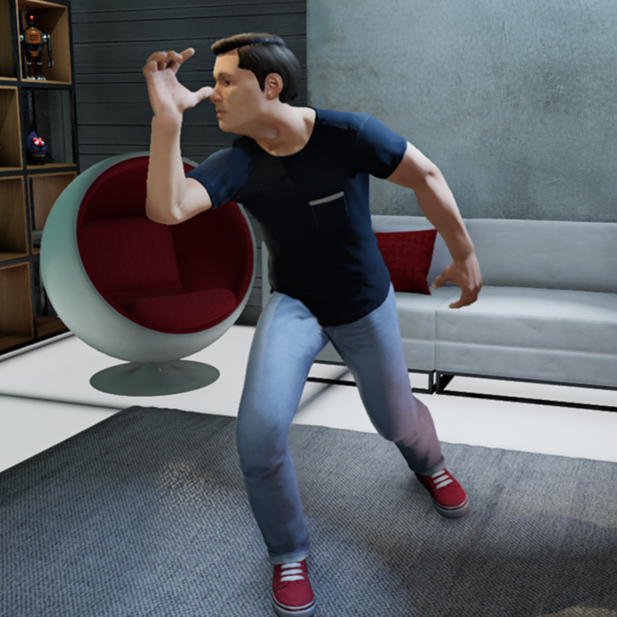 Blow Raspberry At Crowd Gesture (M)