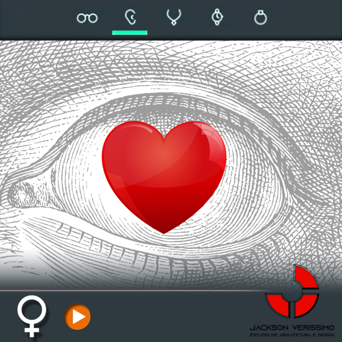 Contact Lens- Animated Heart