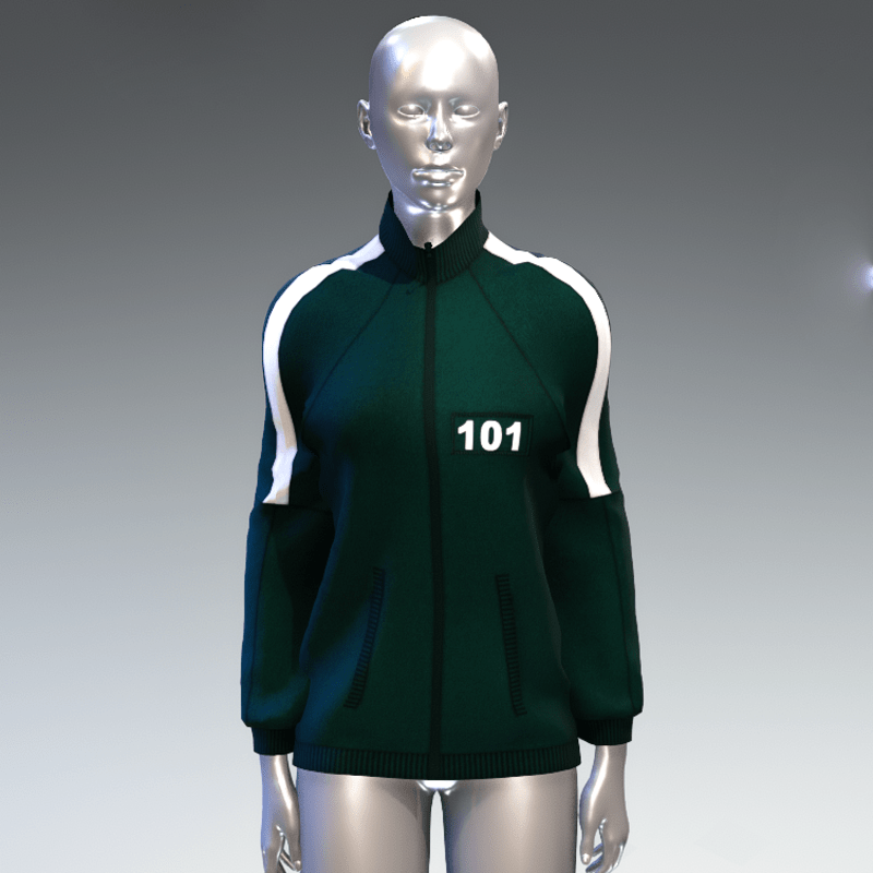 "Squid game" style sweat jacket female 101
