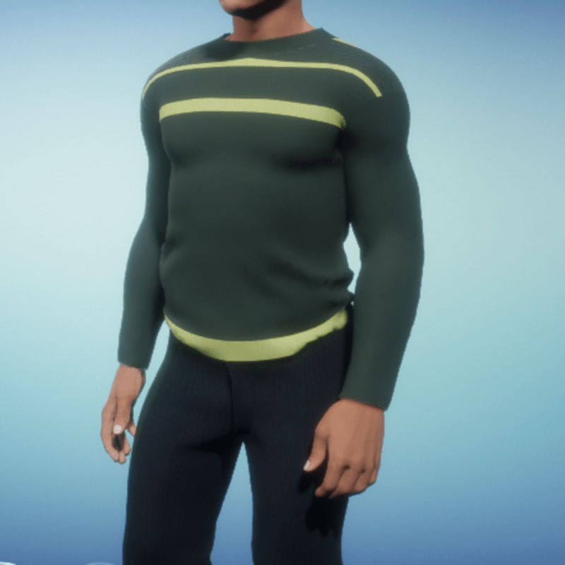 Shirt for man green color