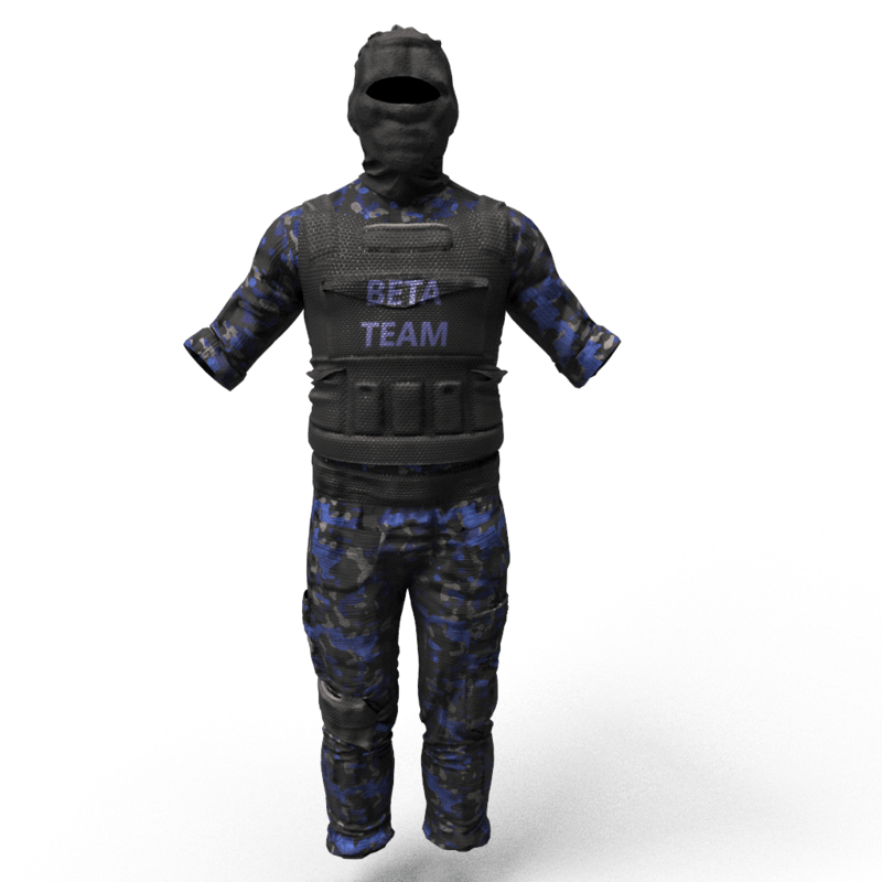 Military Beta TEAM Uniform male