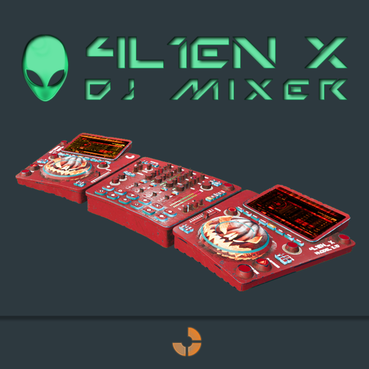 DJ mixer 4L1EN_X model 3.1D Halloween