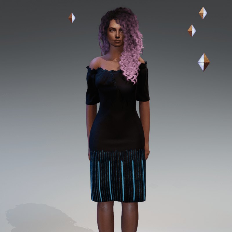 Dress Black and Blue