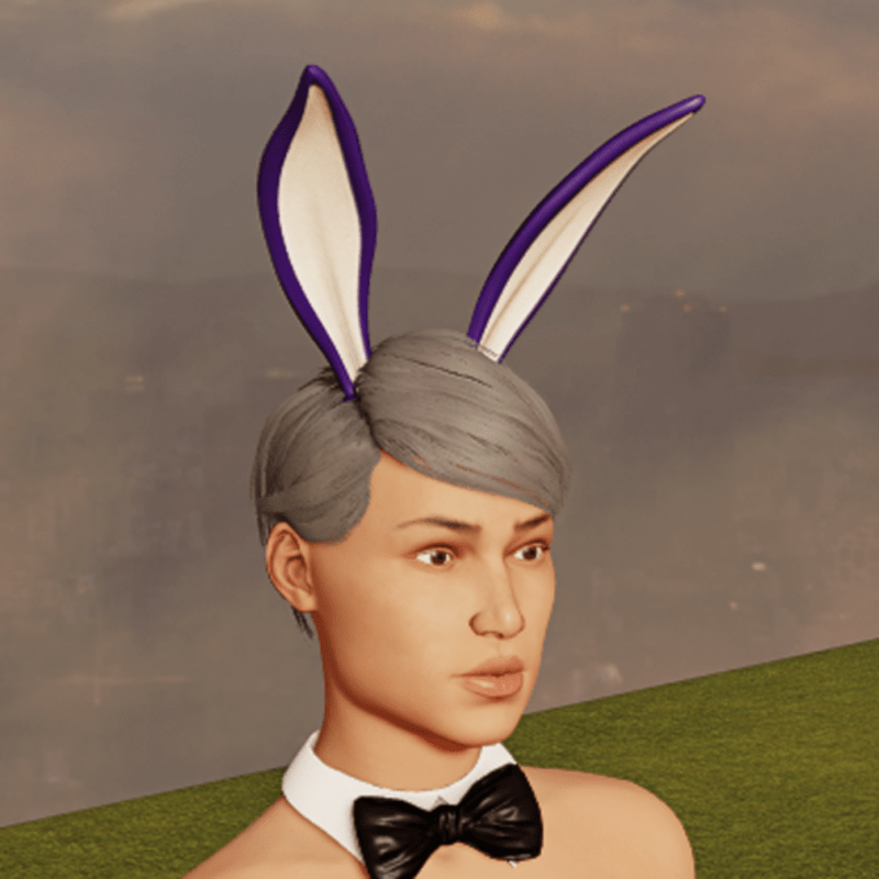 Bunny Ears - Up - Purple