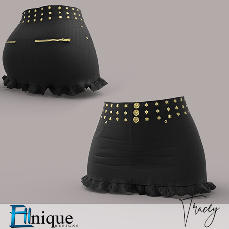 Tracey Black Mini Skirt