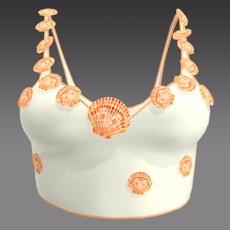 Tanktop with Orange Shells