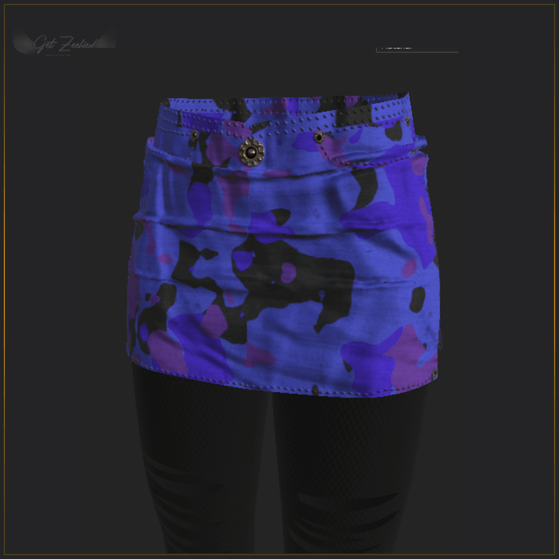 ARMY SKIRT WITH LEGGINGS-BLUE