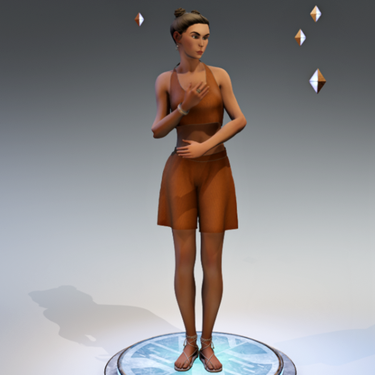 Posh 30 second looping stand - female