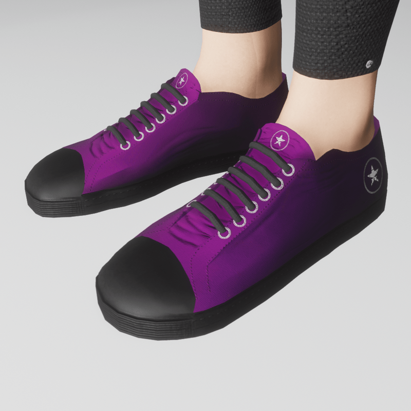 Womans retro shoes (purple/black)