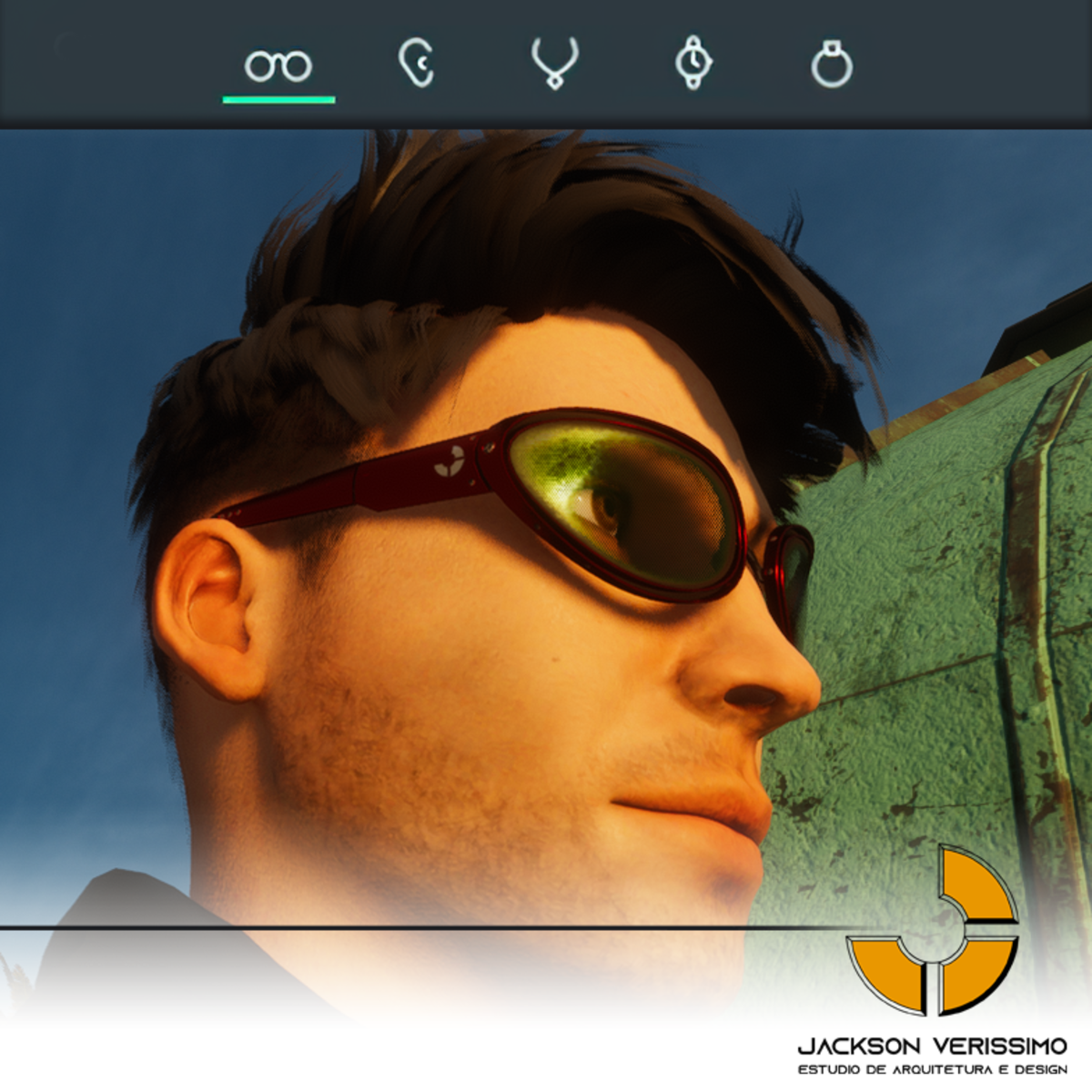 Janeiro Glasses- Red Aluminium