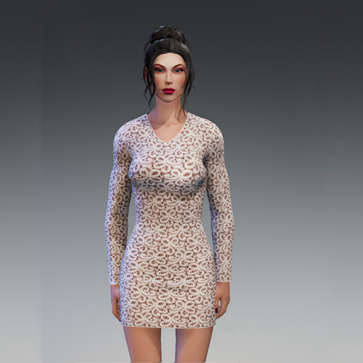 ELLA WHITE DRESS / TOFFEE