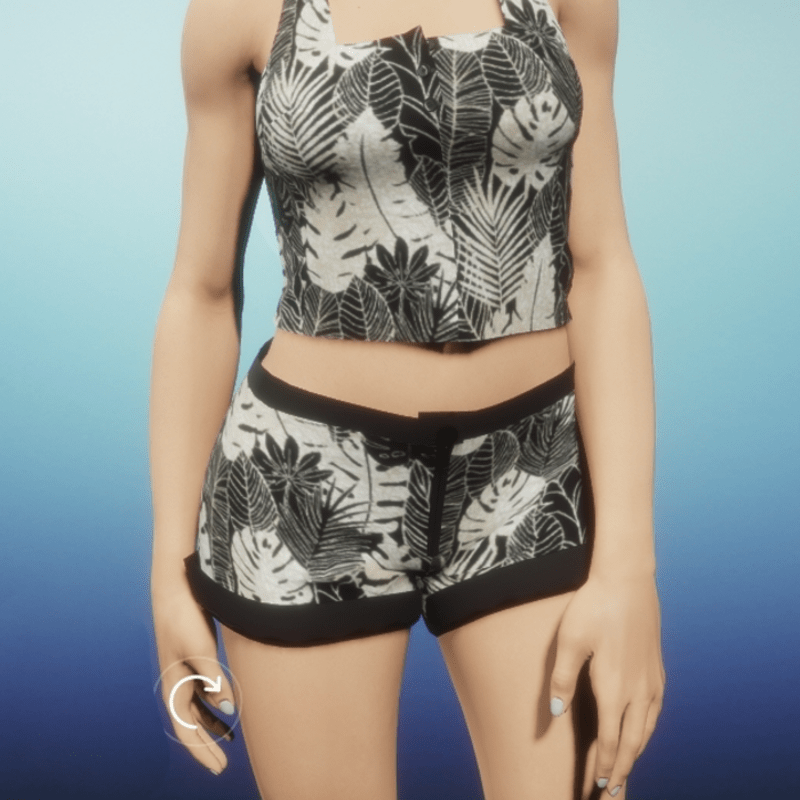 Womens Cuffed Shorts - floral