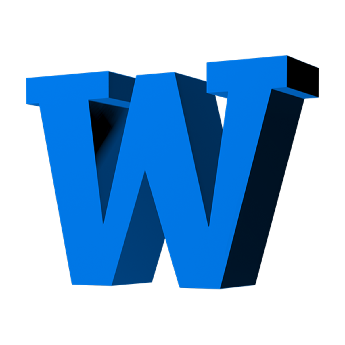 LOOT: Letter W (Blue)