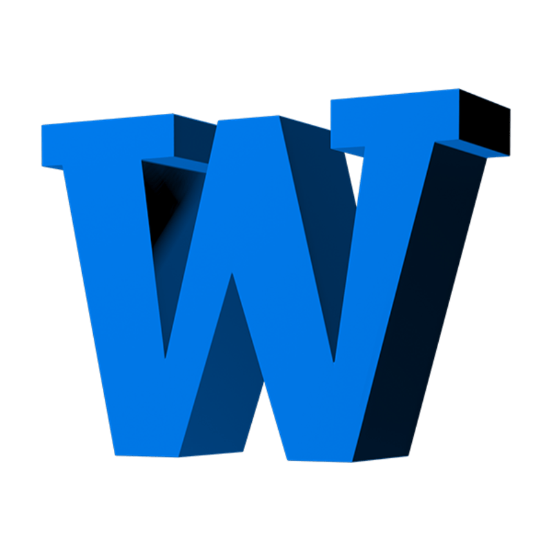 LOOT: Letter W (Blue)