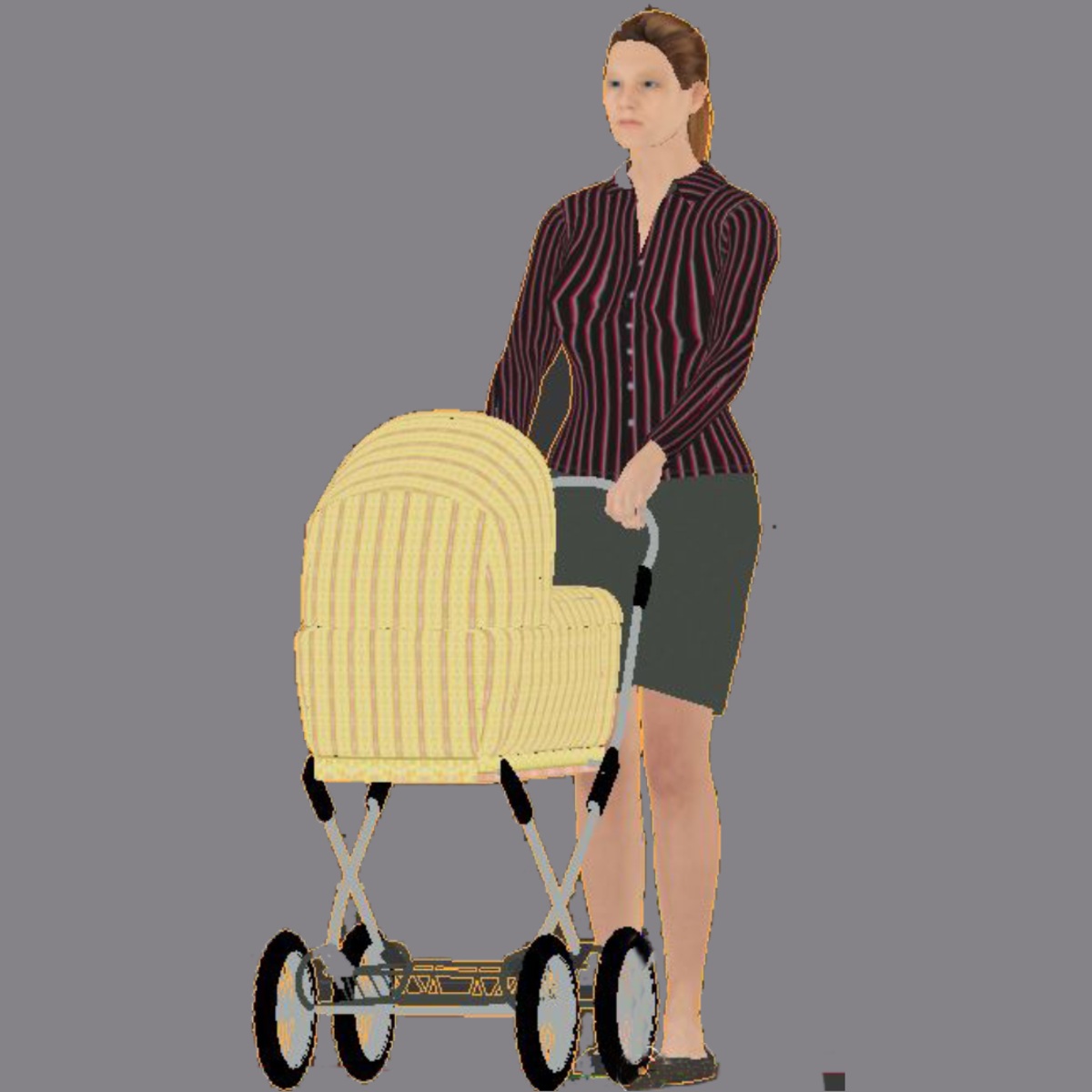 Rita mit Kinderwagen