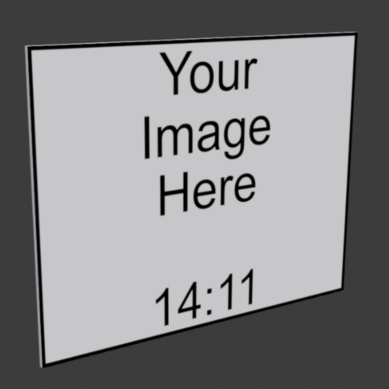14x11 Frameless Image Panel
