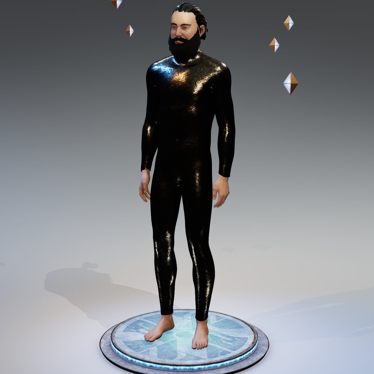 Synthetic Reptile Skin Bodysuit