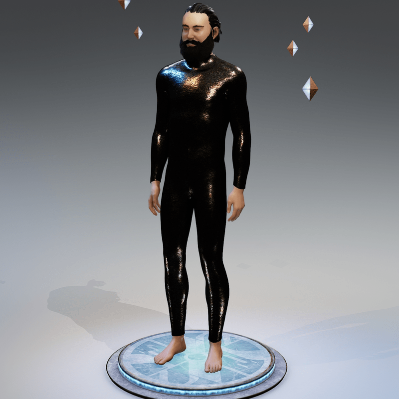 Synthetic Reptile Skin Bodysuit