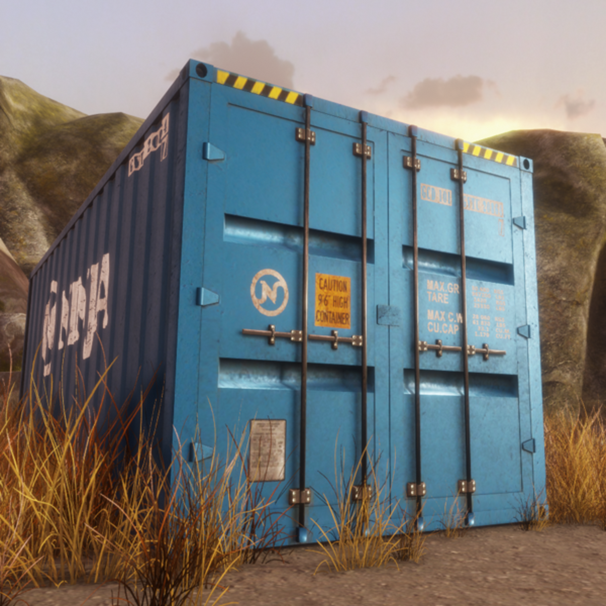 Shipping Container (Blue)
