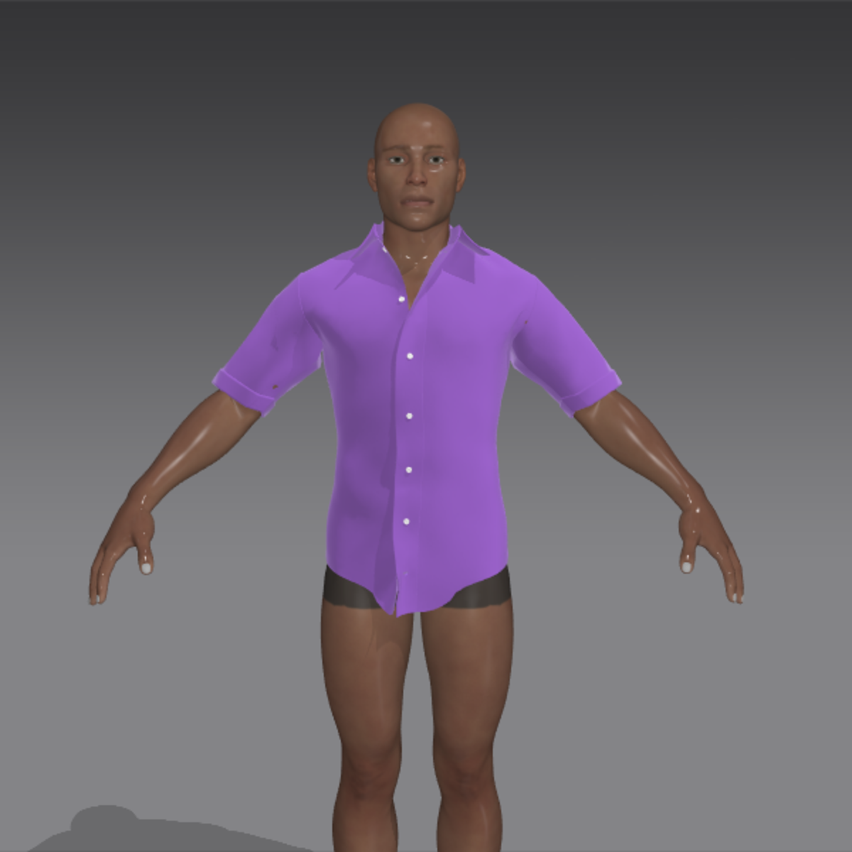 lilac cotton batiste shirt