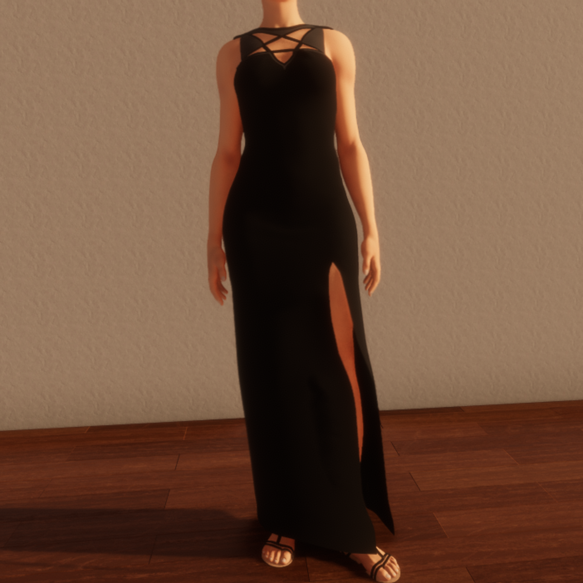 TKA - Arcane black long dress