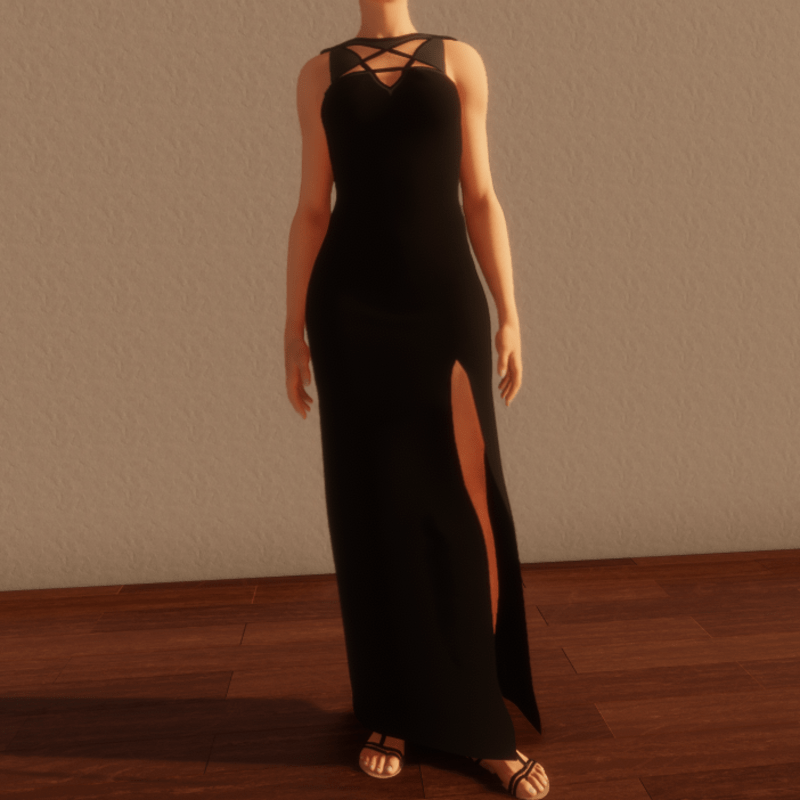 TKA - Arcane black long dress