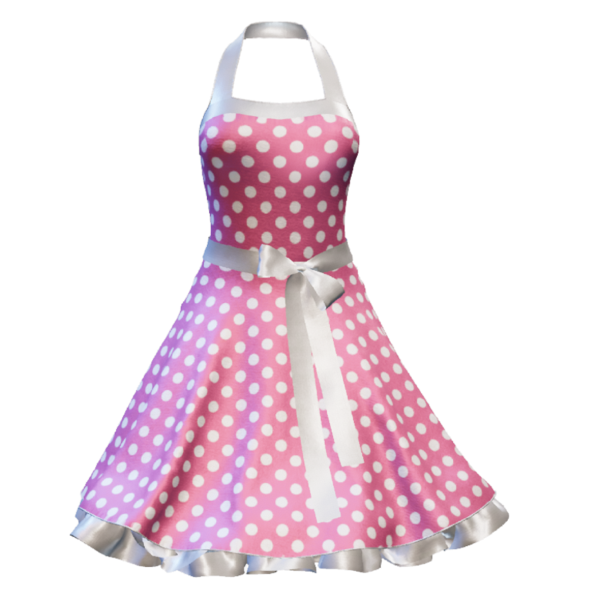 Fifties Rockabilly Polka Dot Dress pink