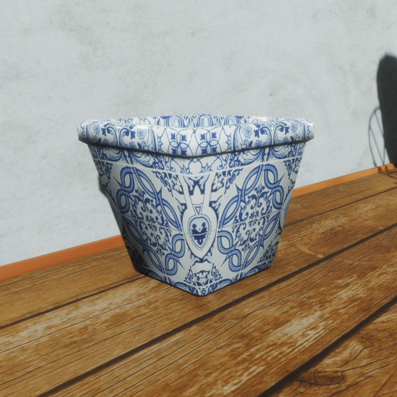 Pot Square Ceramic 1