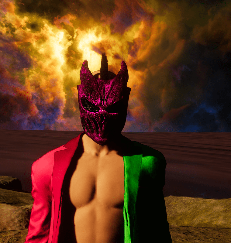 =ZOMBIEFIED= Hellspawn Mask pink