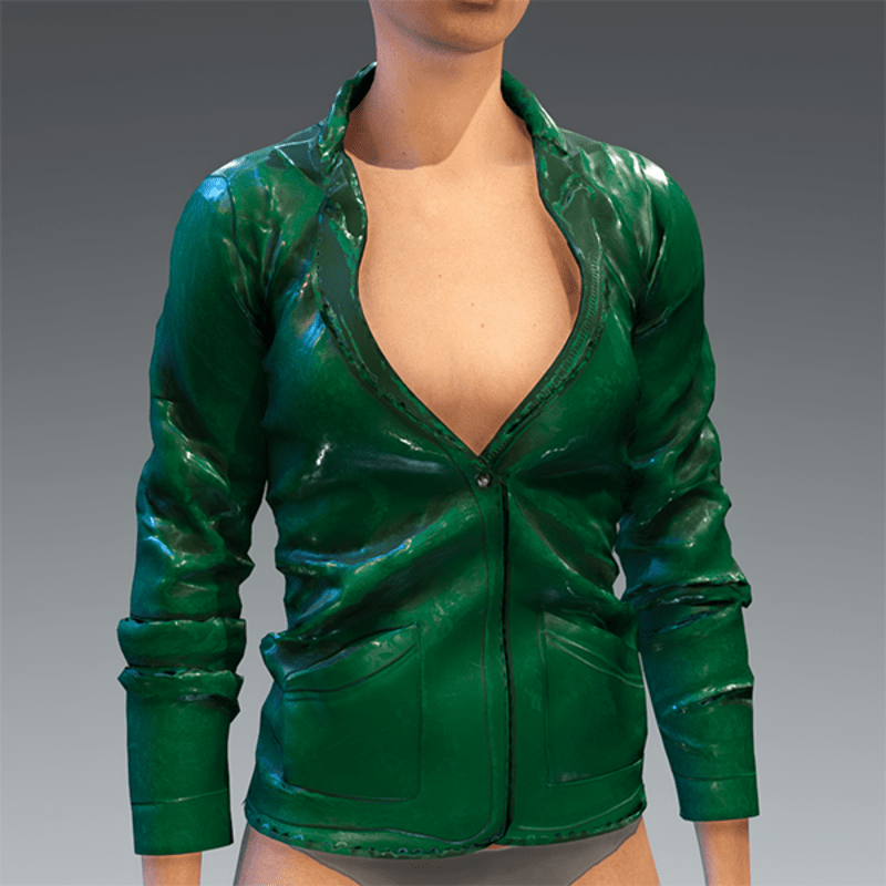 Rubber Jacket Green