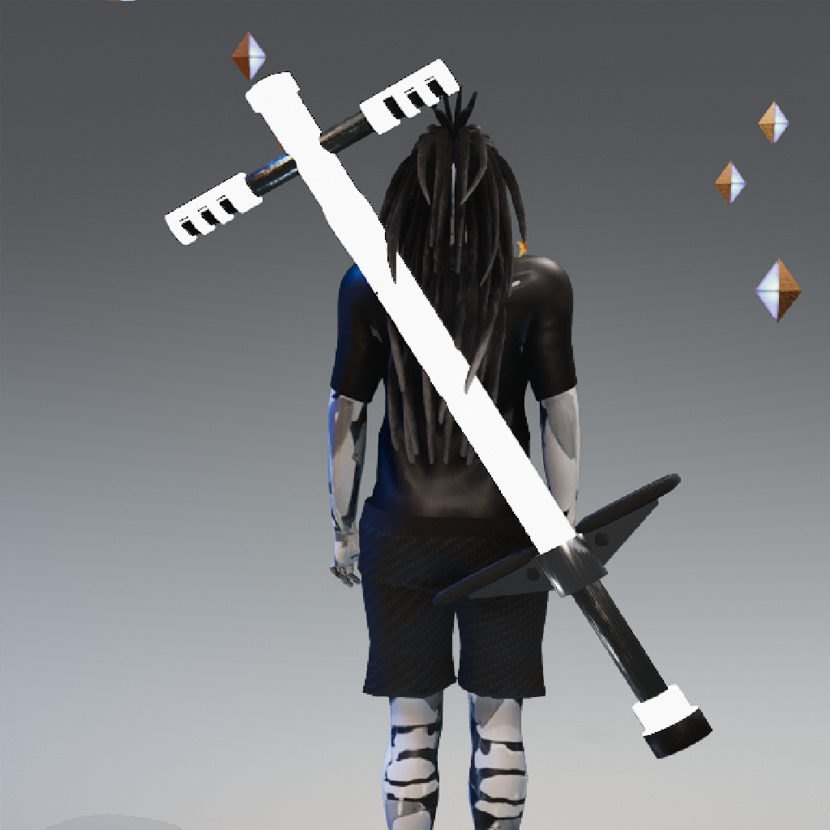 Fire Goats Pogo Stick Emissive White