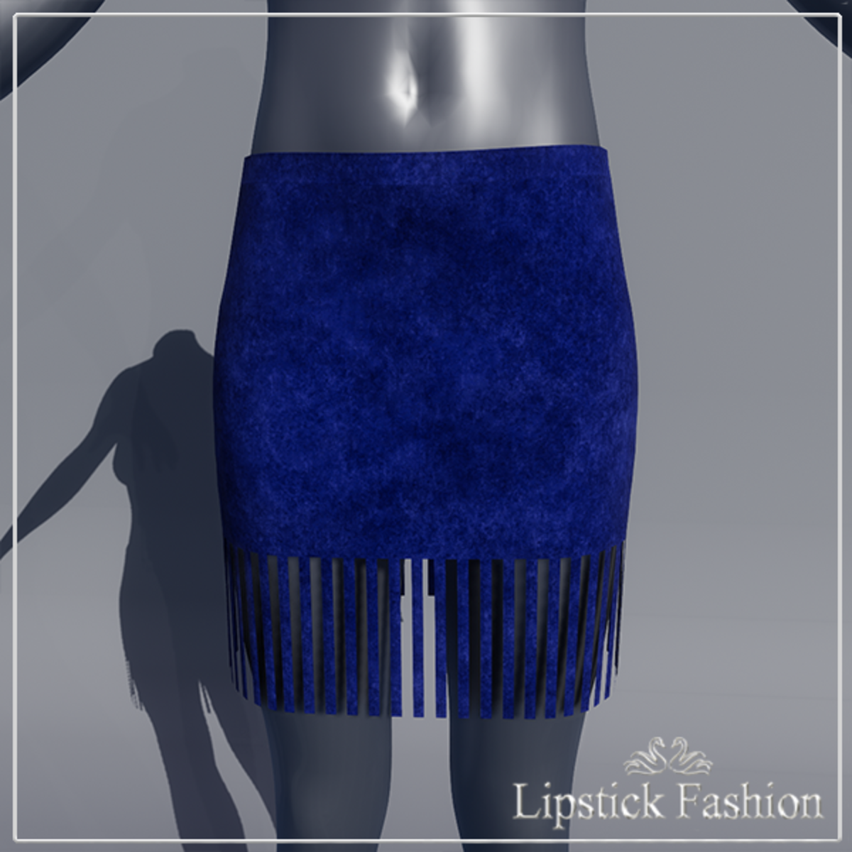 DAPHNé LEATHER MINI SKIRT MARINE BLUE