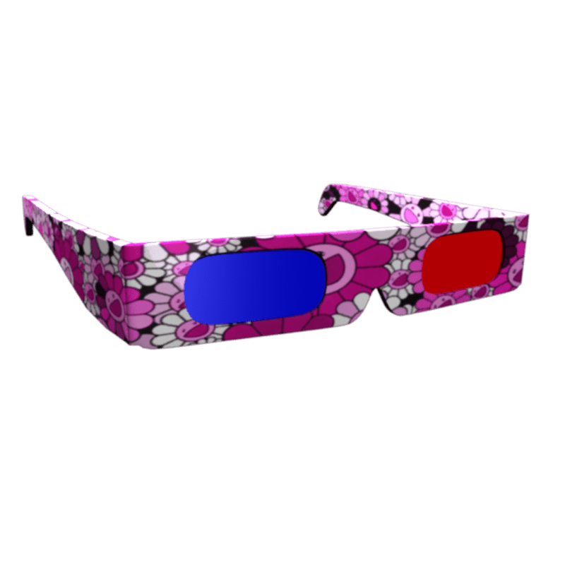 Male Pink 3D Shades