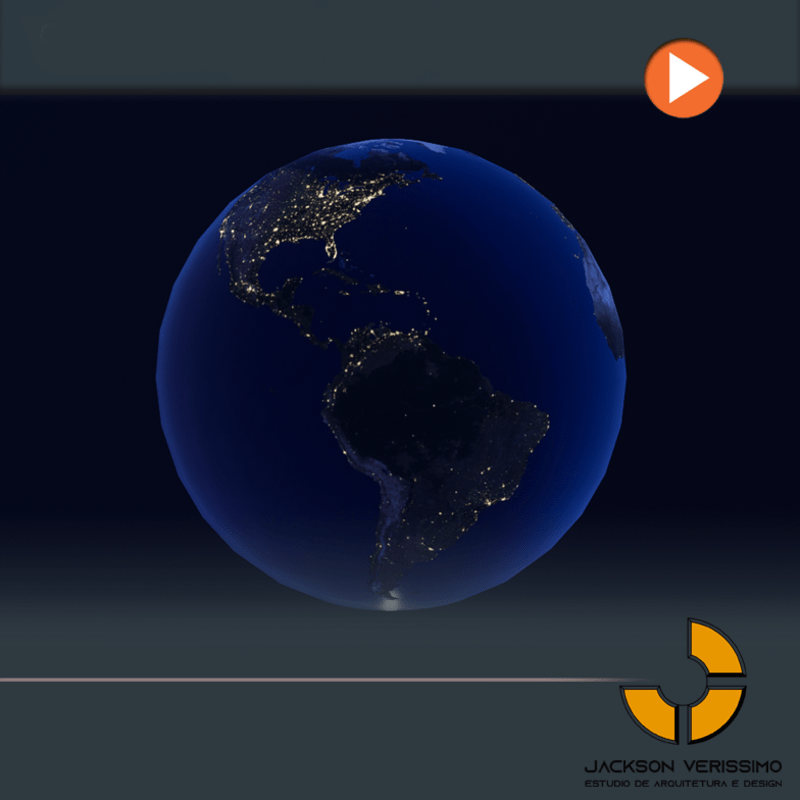 Animated Planet Earth Night