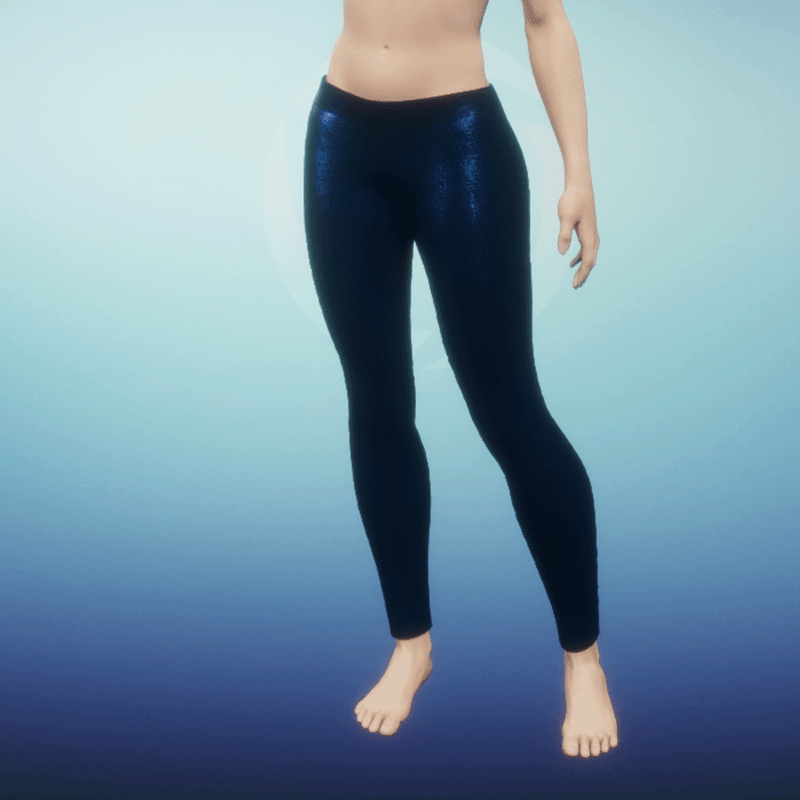 Shiny Leggings dark blue