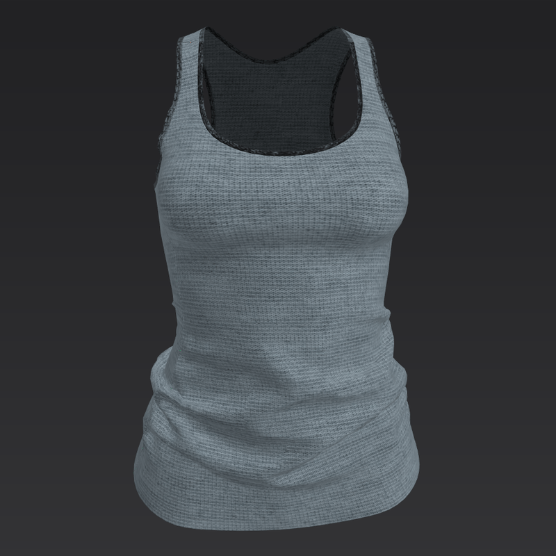 Dark Grey Long T-shirt sleeveless