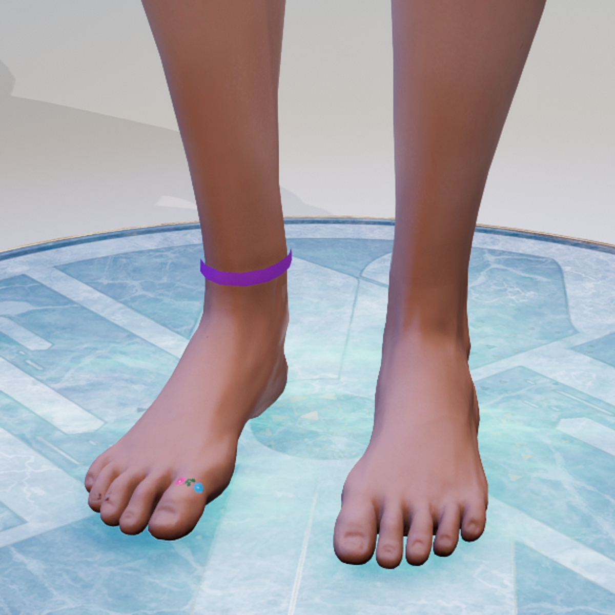 Emissive Purple Anklet