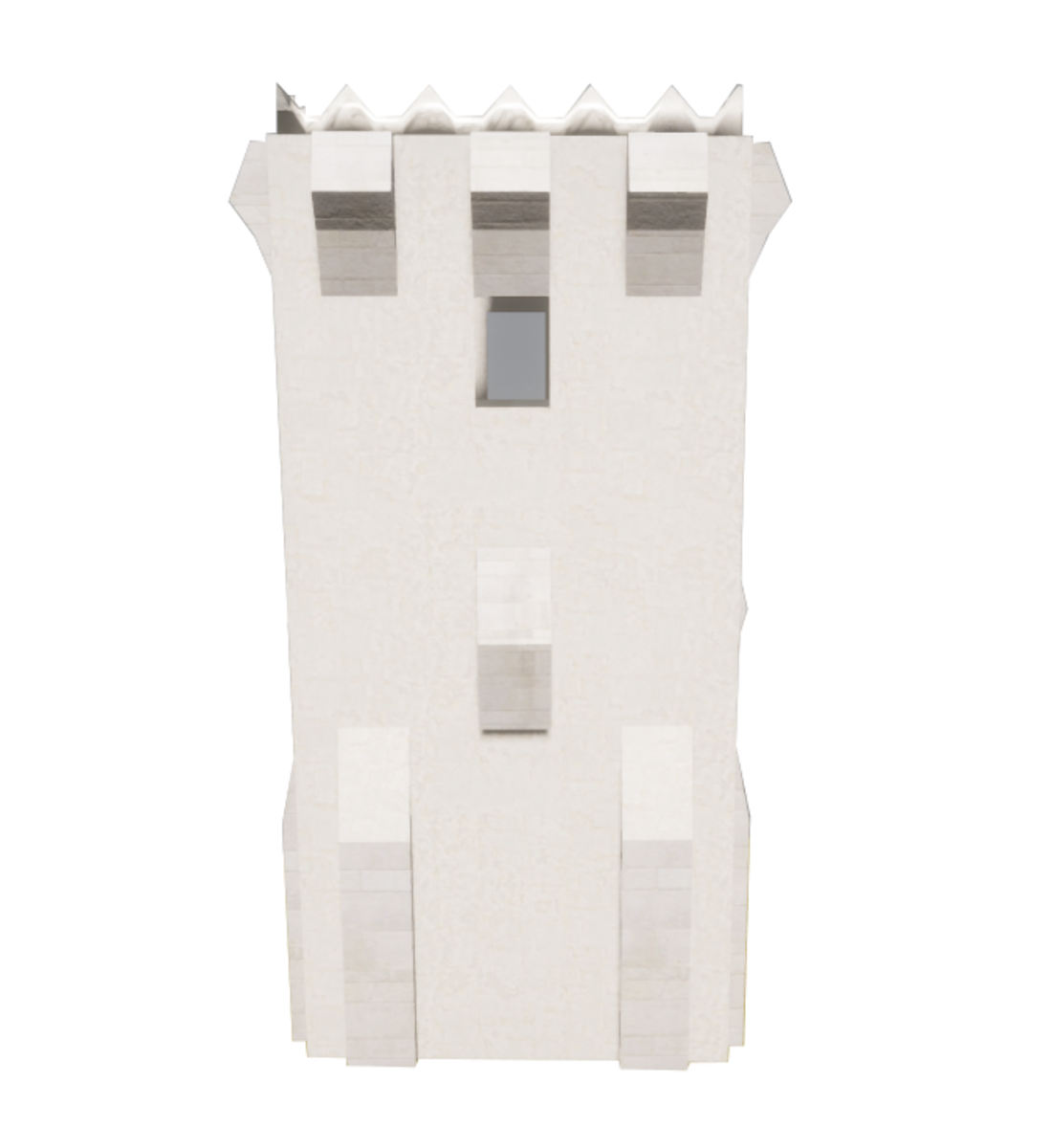 Robust Castle wall Tower A White NtBG
