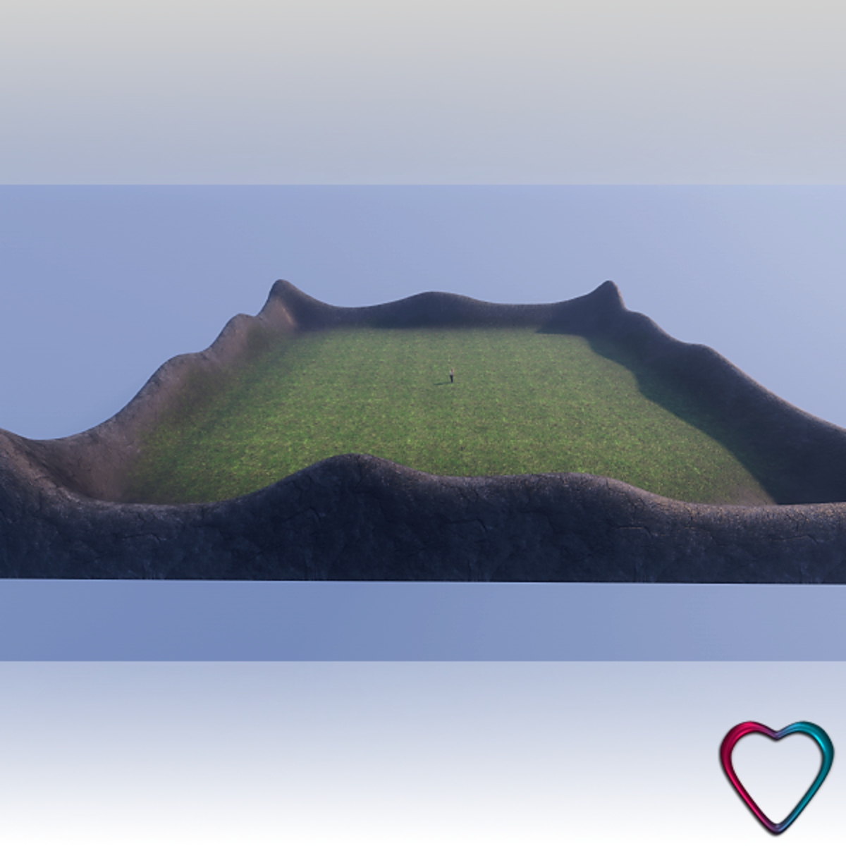 Grey Rock Mountains and Lush Meadows