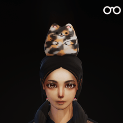Calico - Squish Neko Pet - [Glasses slot] [Animated]