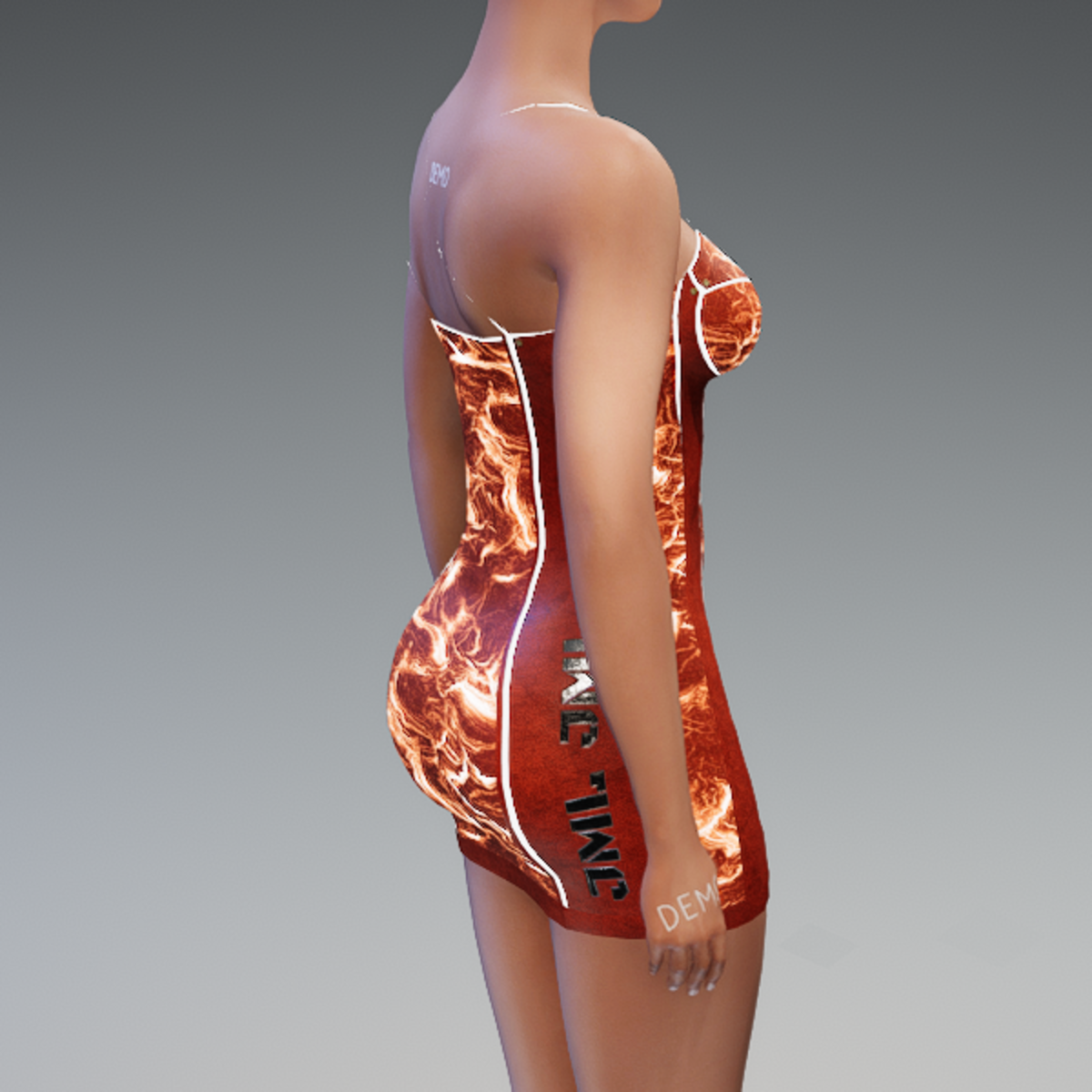 FELLER DRESS_ ORANGE EMISSIVE