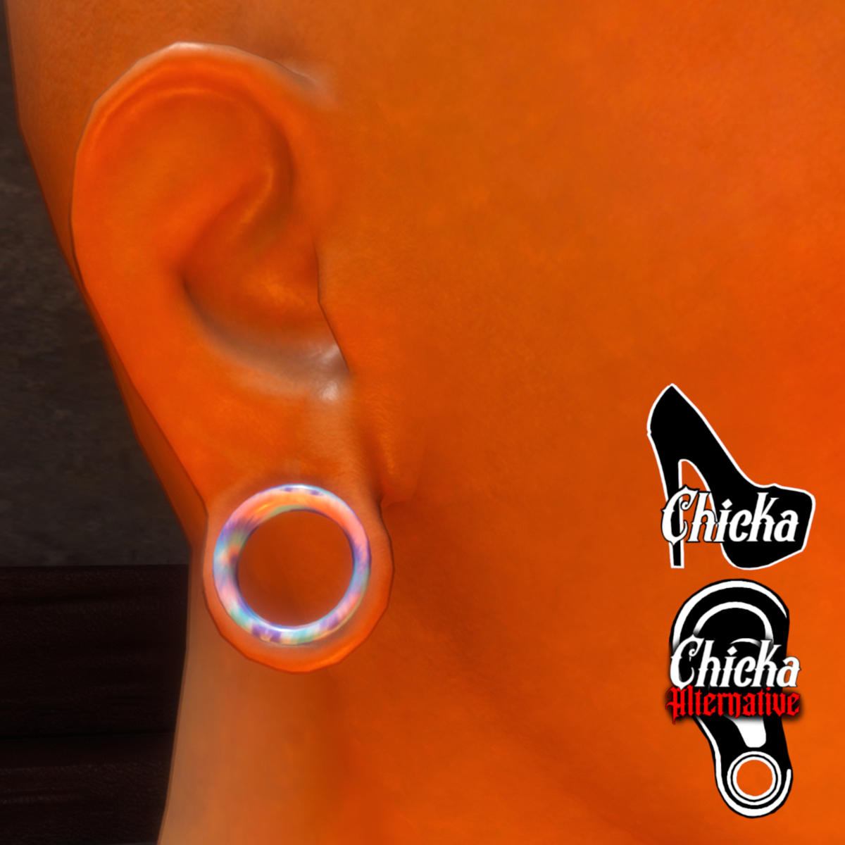 Gauge earrings "Pastel" (CHICKA ALTERNATIVE AVATARS)