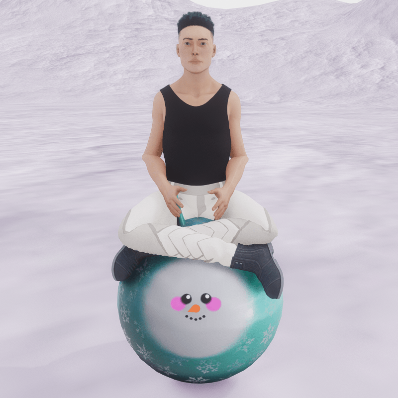 Space Hopper Anim 3 male meditation