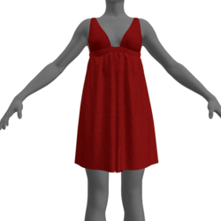 Innocence Nightie - Red Cotton