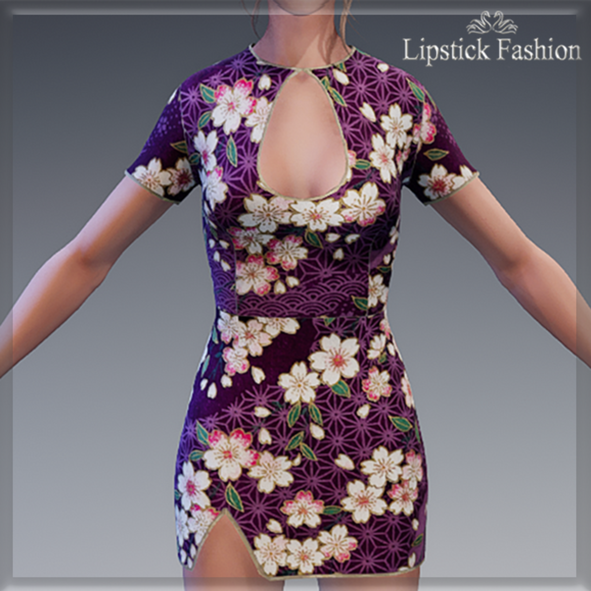 L.F. Mikado Dress - Purple