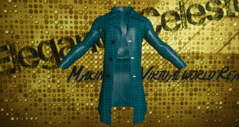 Male Blue Indigo Snake Skin Jacket