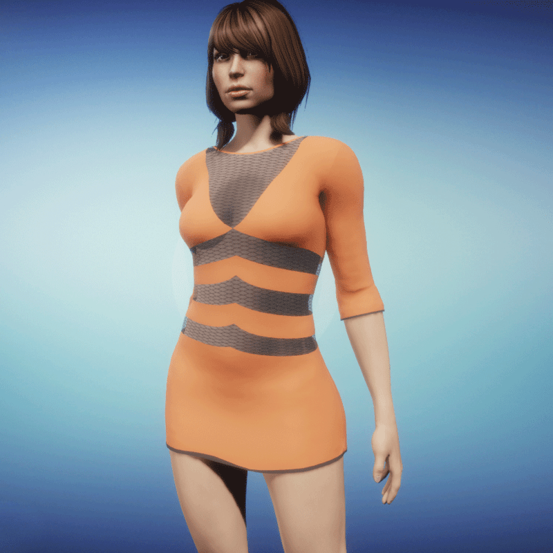 Dress Elise orange